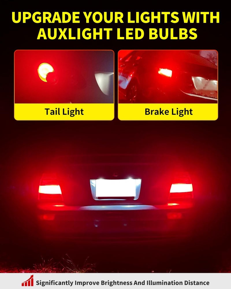 Antline 7440 7443 T20 992 LED Bulbs Red, Super Bright 3014 54-SMD LED Replacement for 12 V-24V RV Camper Car Vehicle Trailer Boat Trunk Tail Brake Turn signal Lights (Pack of 10) - Image 5